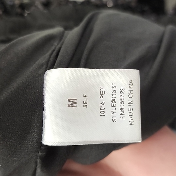 Nichole Lynel The Label Medium Puffy Black Sequin Skirt - Picture 4 of 4